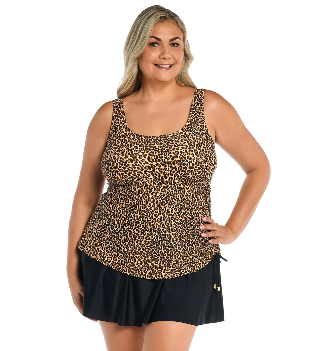 Maxine Women's Plus Size Cougar Tank Swim Dress - Image 4
