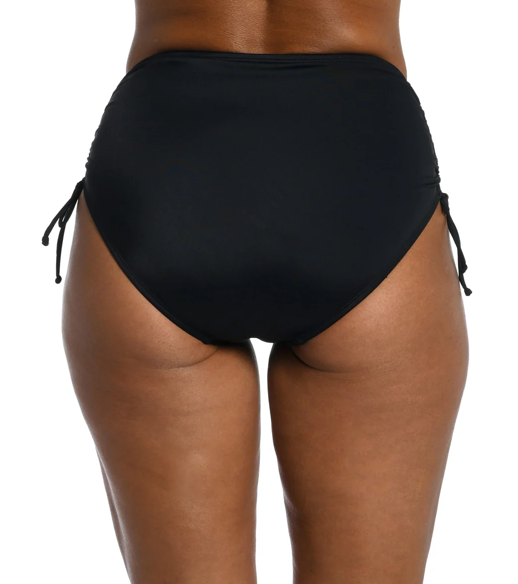 Maxine Women's Solid Adjustable Ties Full Bikini Bottom - Image 6