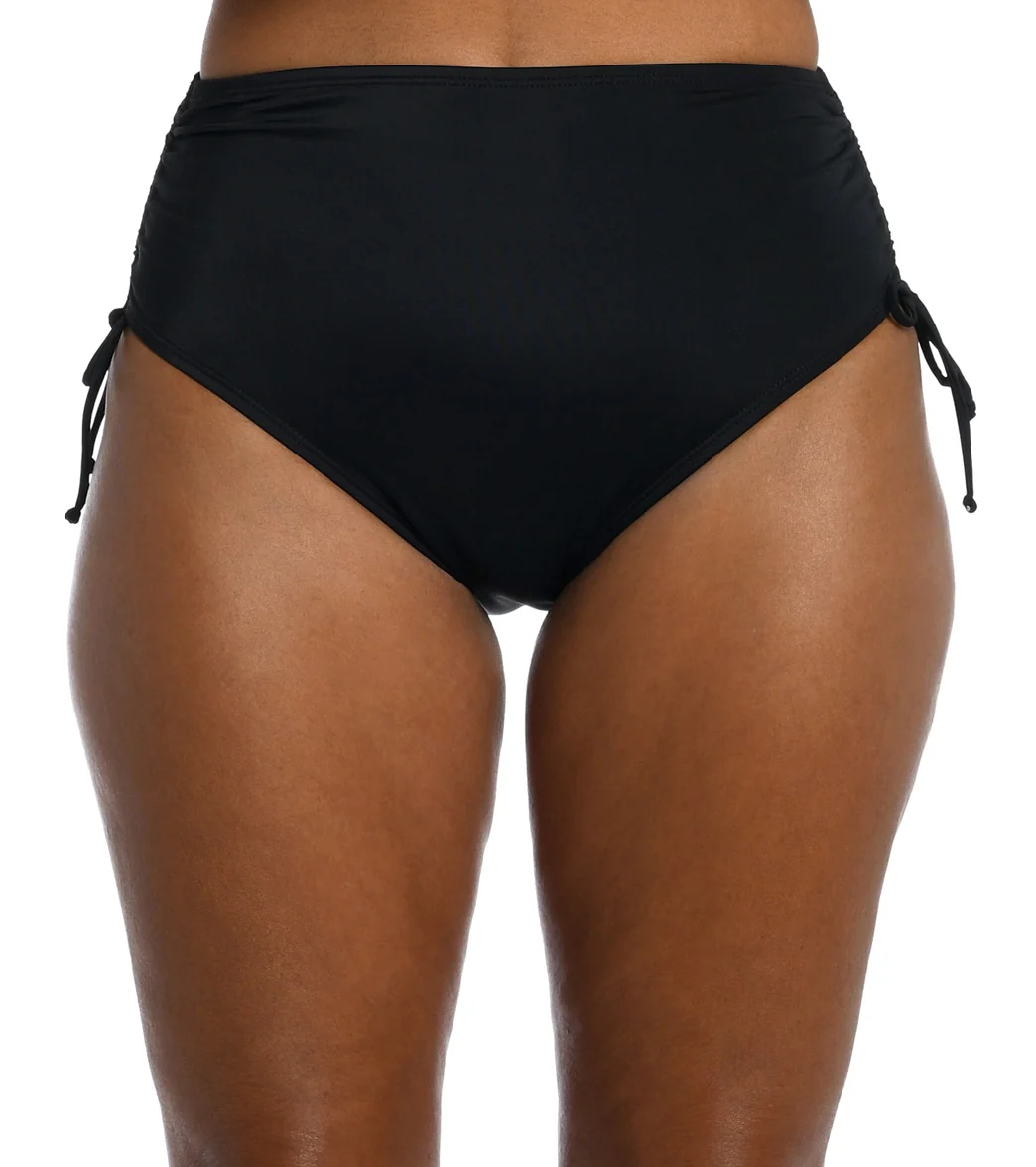 Maxine Women's Solid Adjustable Ties Full Bikini Bottom - Image 9