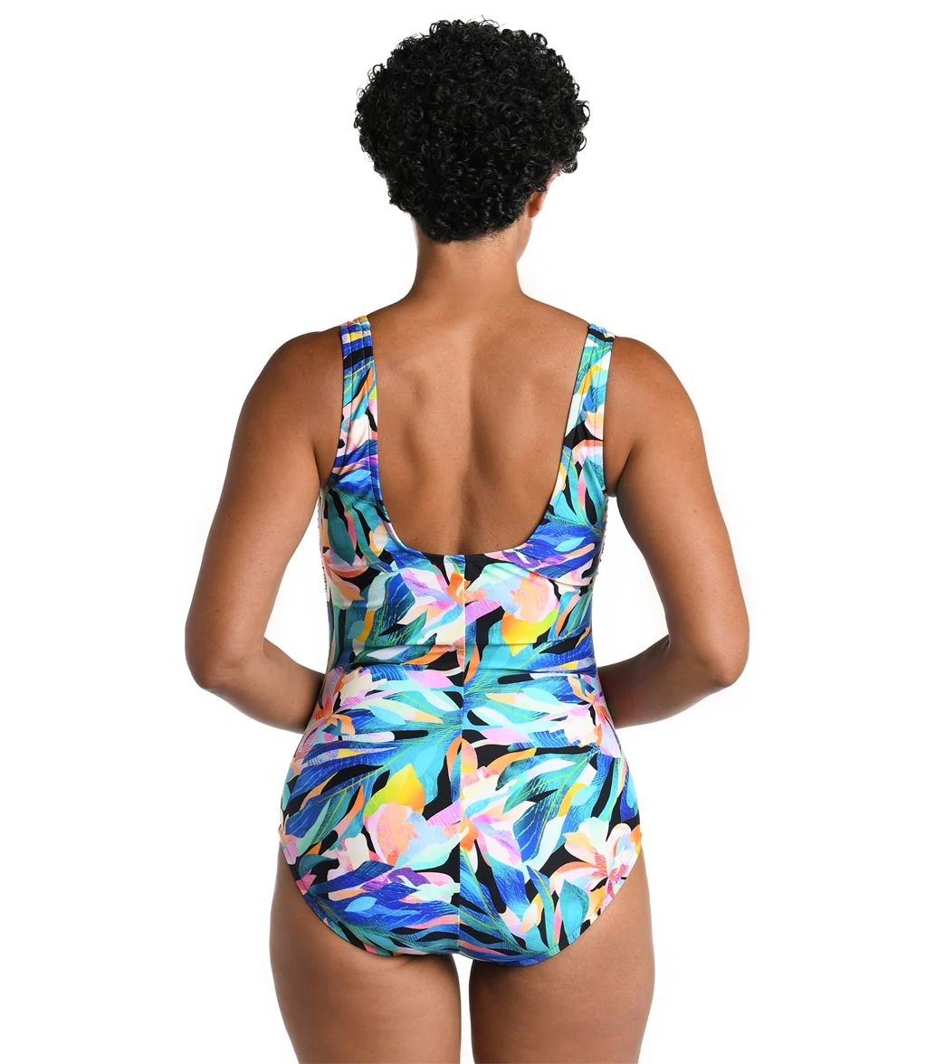 Maxine Women's Sunset Isle Over The Shoulder One Piece Swimsuit - Image 2