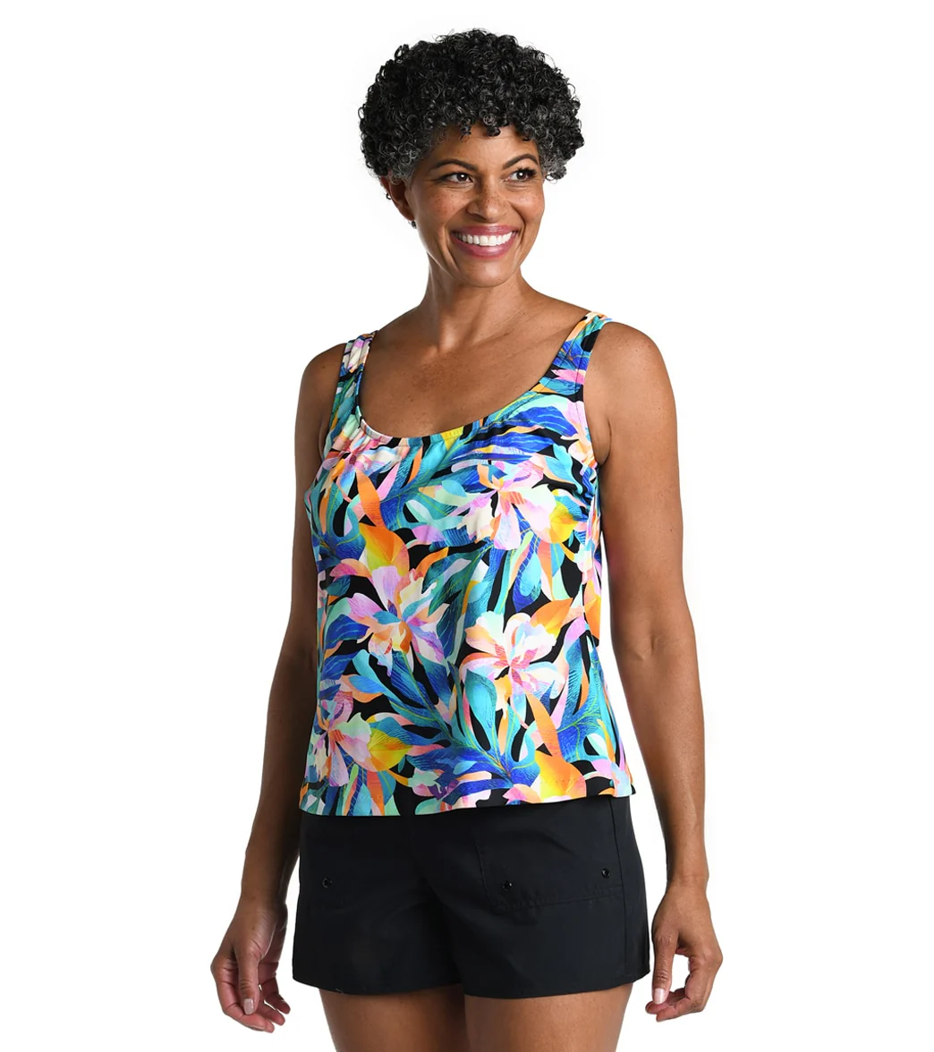 Maxine Women's Sunset Isle Scoop Tankini Top - Image 9
