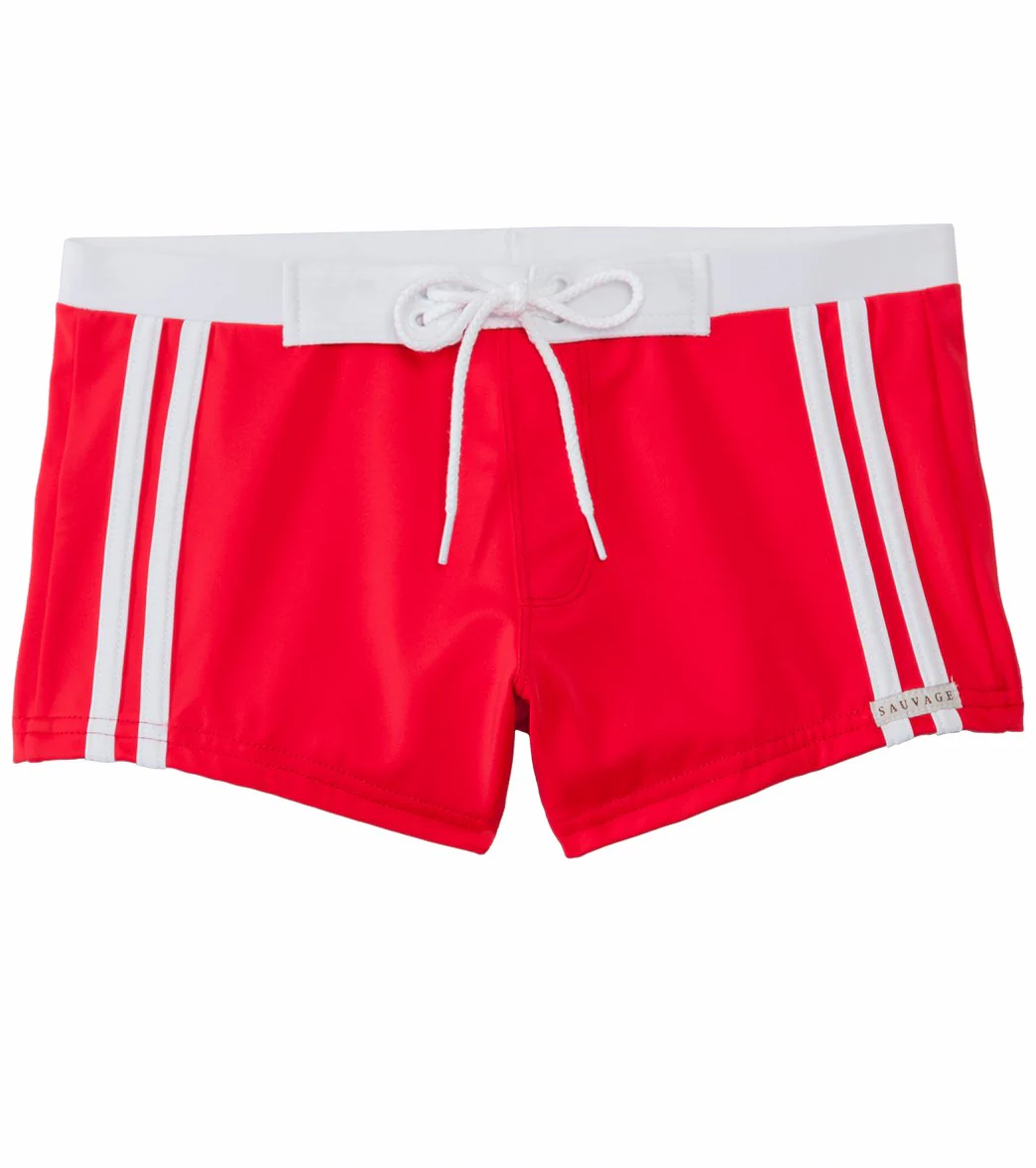 Men's Riviera Stripe Square Leg Swimsuit - Image 2