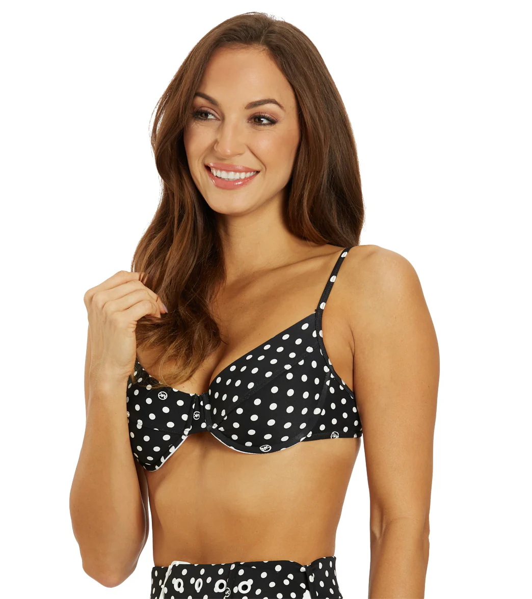 Michael Kors Women's Dot Underwire Bikini Top - Image 4
