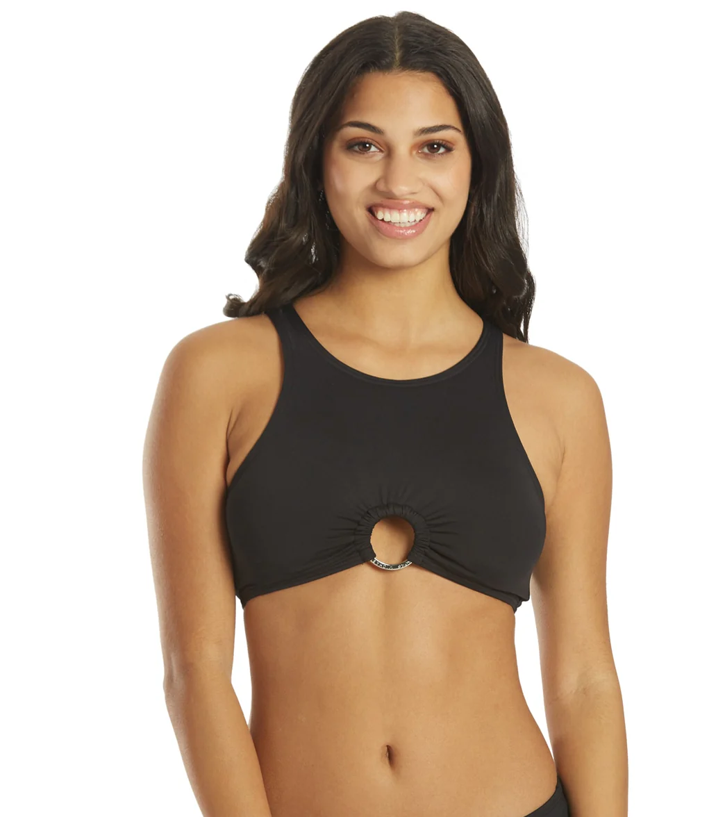 Michael Kors Women's Iconic Solid Cropped Bikini Top - Image 8