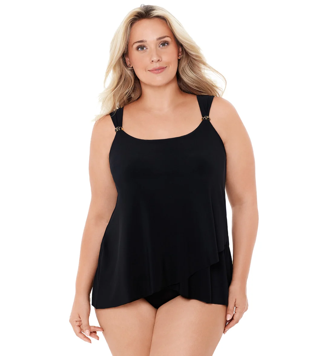 Miraclesuit Plus Size Razzle Dazzle Tankini Top - Image 18