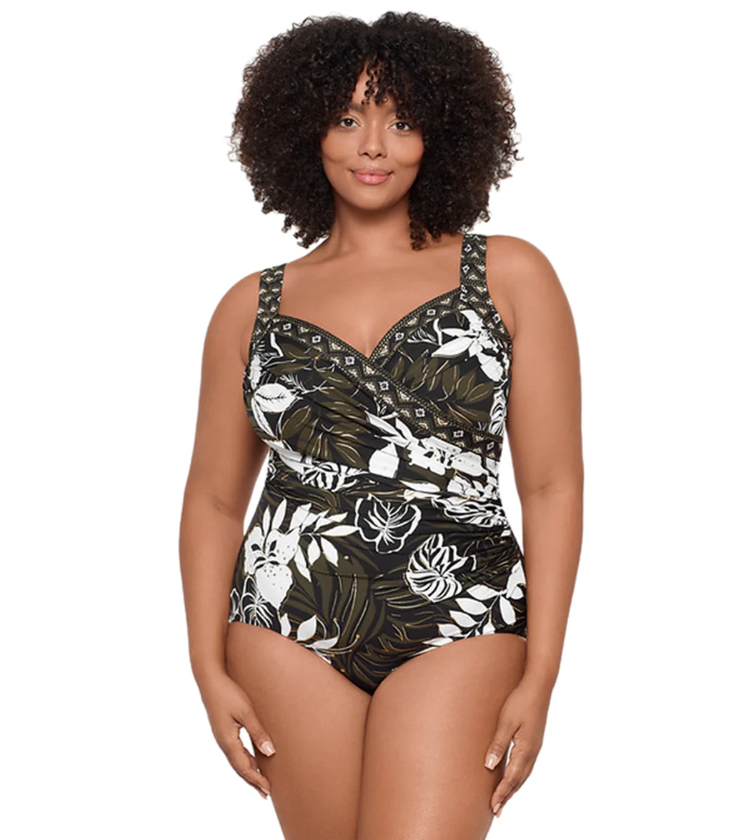 Miraclesuit Plus Women's Plus Size Elle Dorado Sanibel Plus One Piece Swimsuit - Image 7