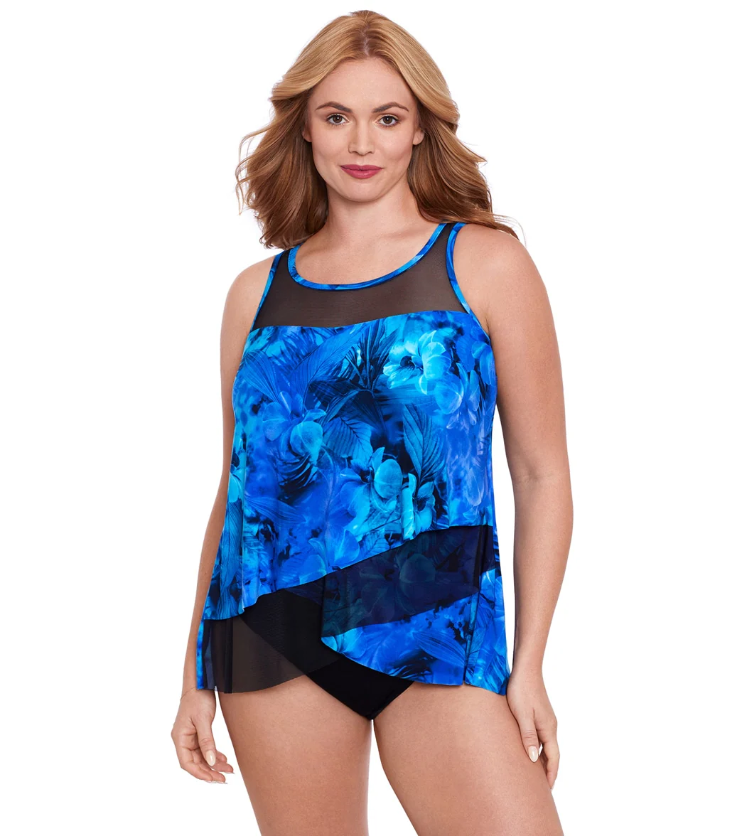 Miraclesuit Plus Women's  Sous Marine Mirage Plus Tankini Top - Image 5