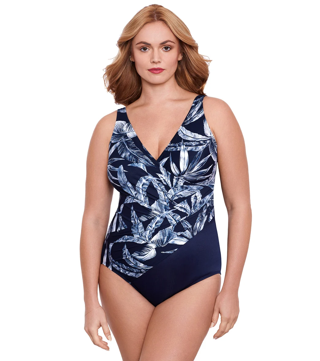 Miraclesuit Plus Women's  Tropica Toile Oceanus Plus One Piece Swimsuit - Image 5