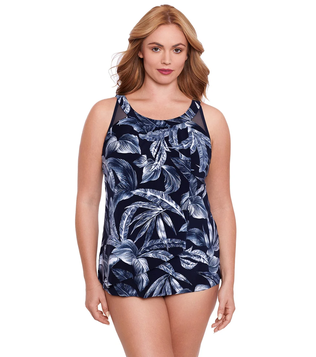Miraclesuit Plus Women's  Tropica Toile Ursula Plus Tankini Top - Image 6