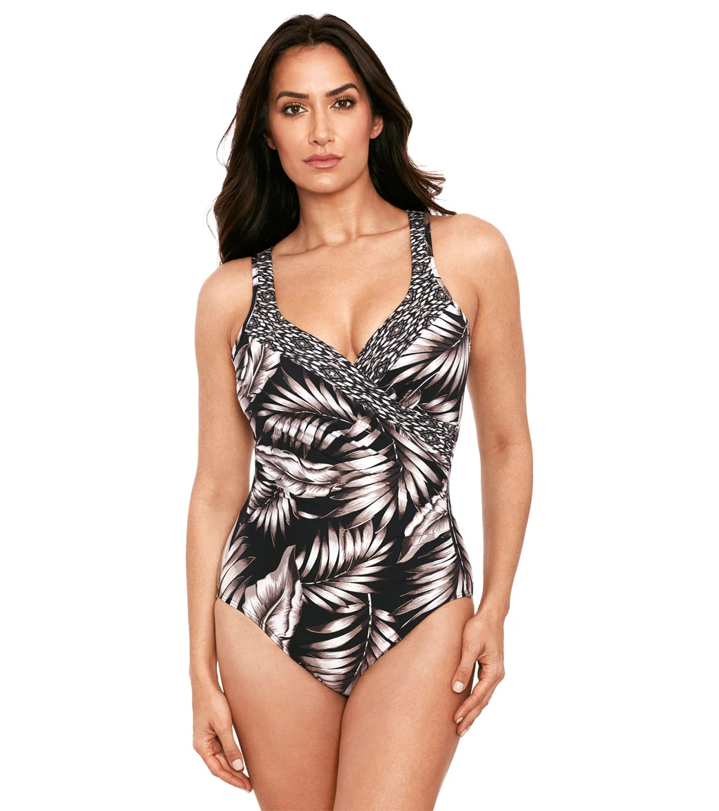 Miraclesuit Women's Oasis Cb Its A Wrap One Piece Swimsuit - Image 6
