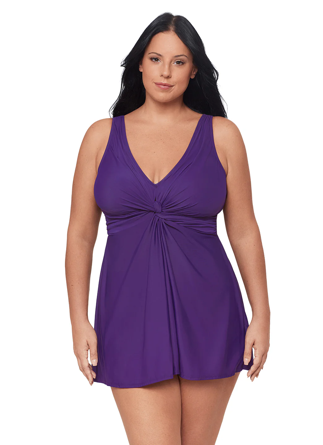 Miraclesuit Women's Plus Size Solid Must Have Marais Swim Dress - Image 3