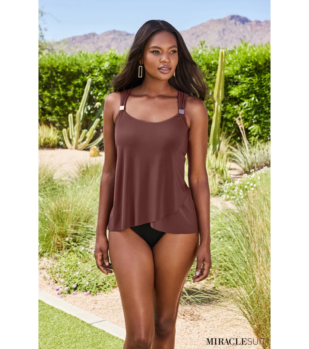Miraclesuit Women's Razzle Dazzle Underwire Tankini Top - Image 10