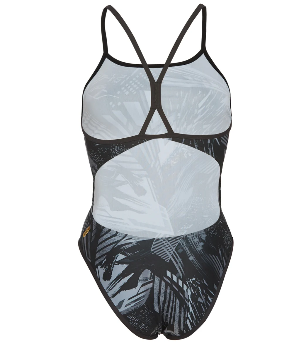 Mizuno Women's Exer Print Thin Strap One Piece Swimsuit - Image 10