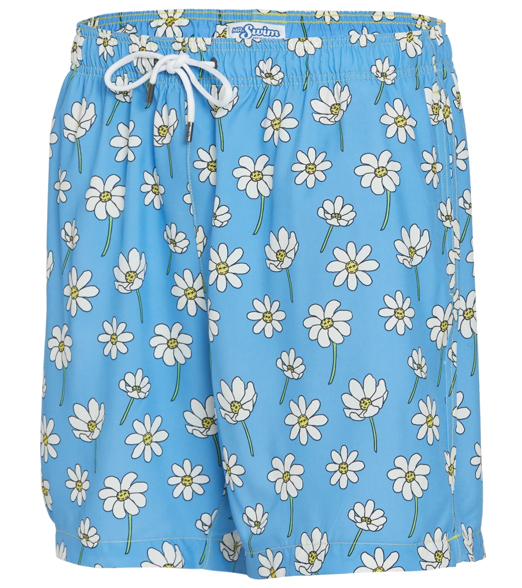Mr.Swim Men's Scattered Daisies Swim Trunks - Image 12