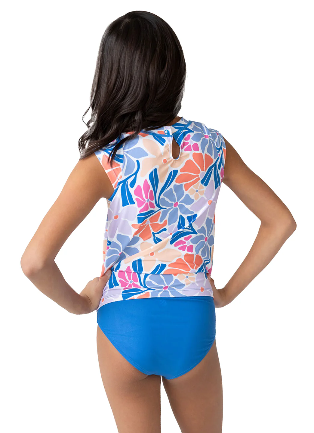 Nani Girls' Minis South Beach Tee Two Piece Rash Guard Set (Toddler, Little Kid, Big Kid) - Image 3