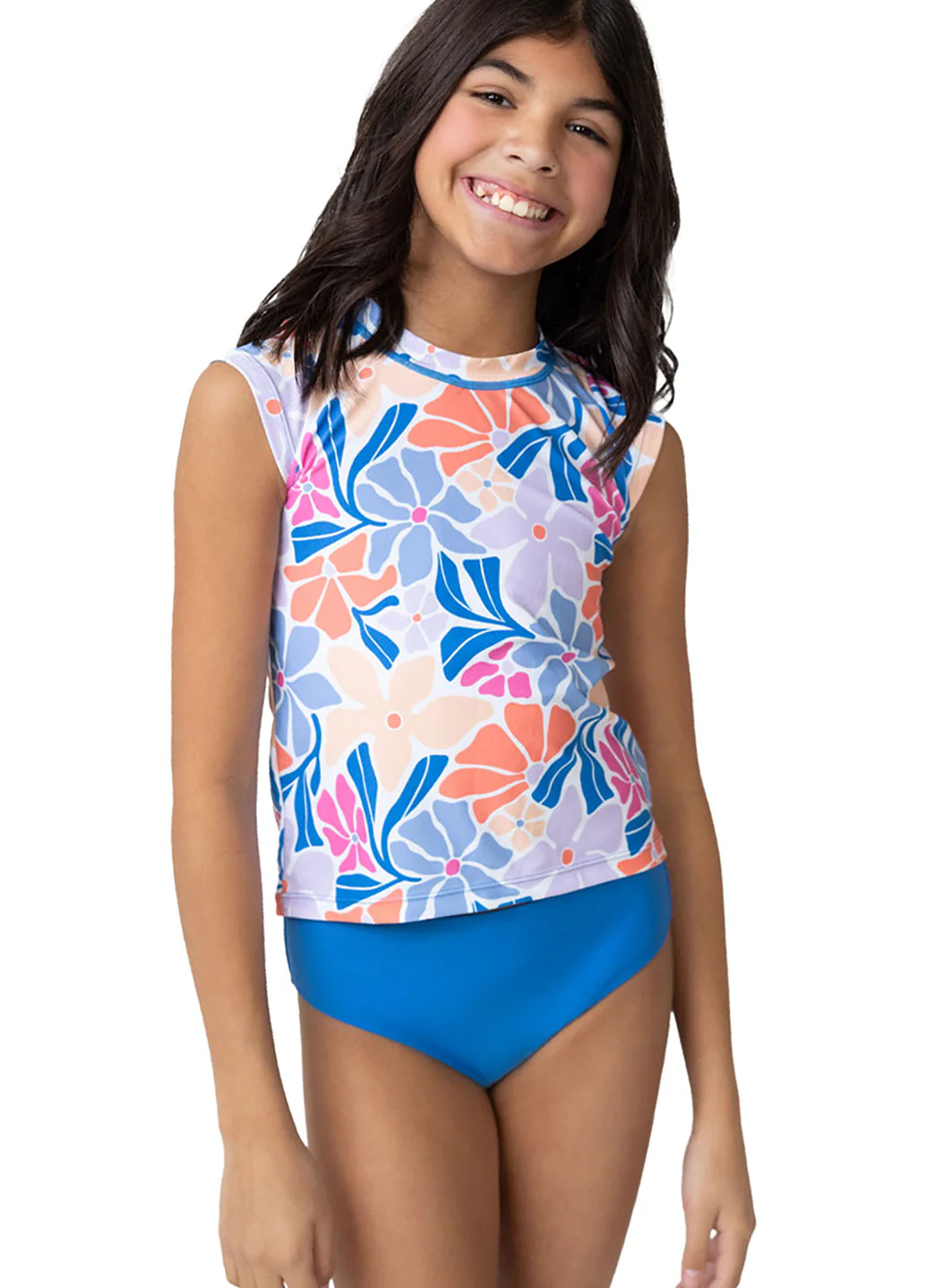 Nani Girls' Minis South Beach Tee Two Piece Rash Guard Set (Toddler, Little Kid, Big Kid) - Image 9