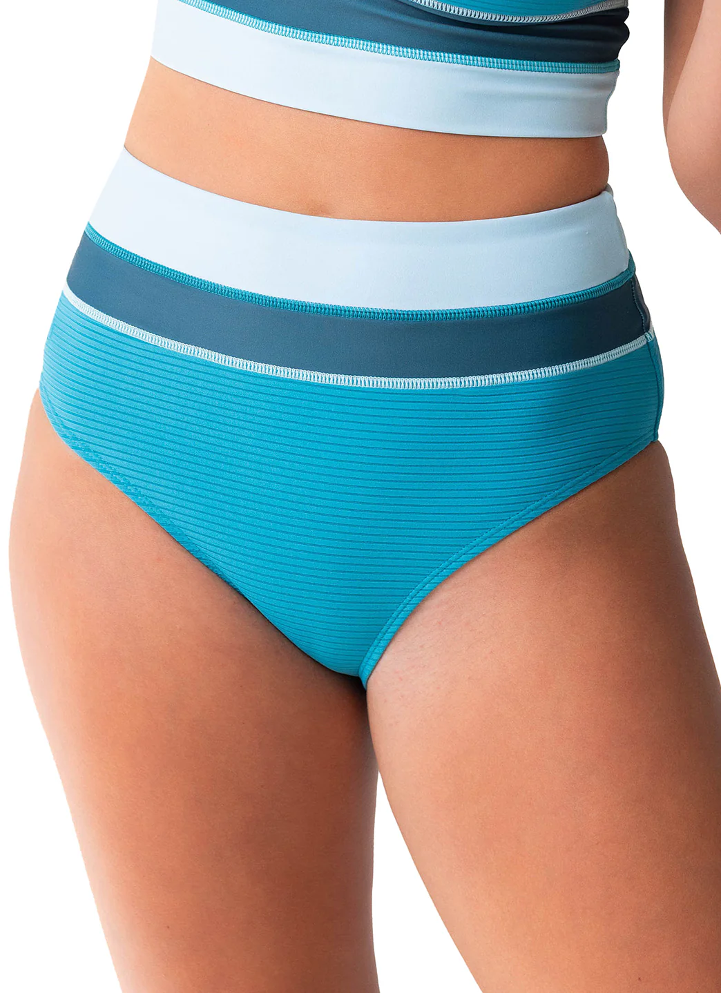Nani Women's Flat Rib Color Block Bikini Bottom - Image 11