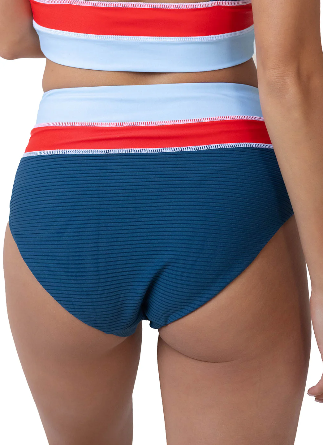 Nani Women's Flat Rib Color Block Bikini Bottom - Image 30