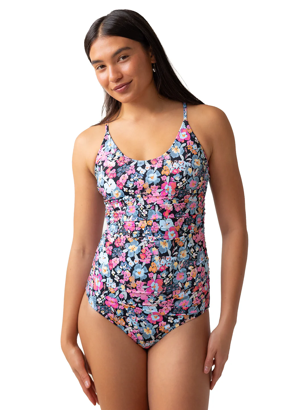 Nani Women's Odyssey Ruched Corss Back One PIece Swimsuit - Image 2