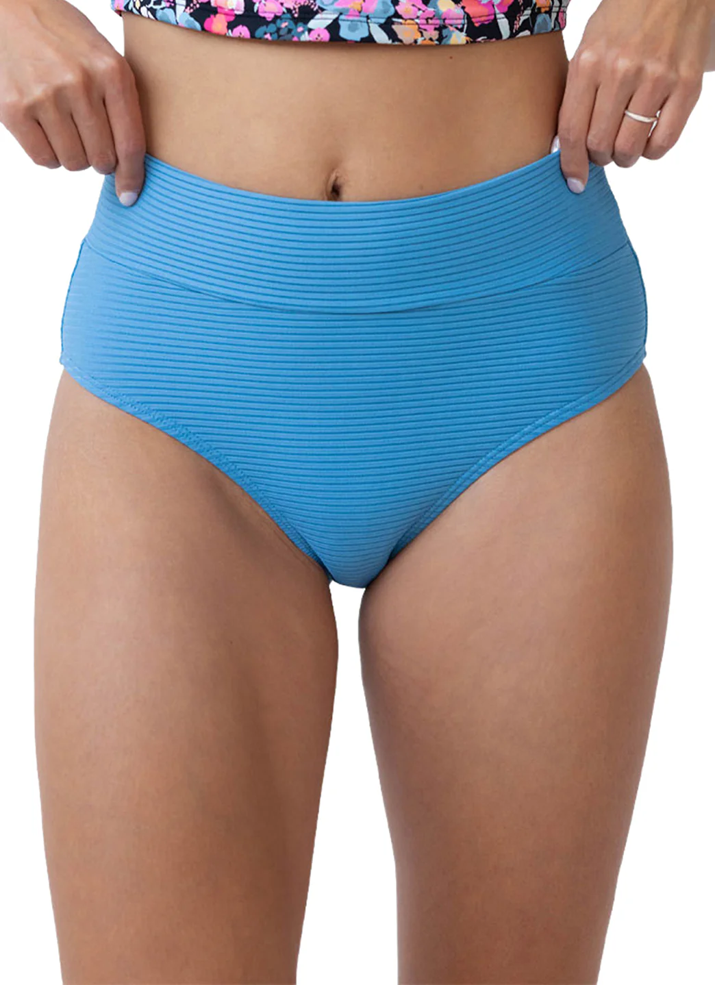 Nani Women's Solid Marine Flat Rib Bikini Bottom - Image 3