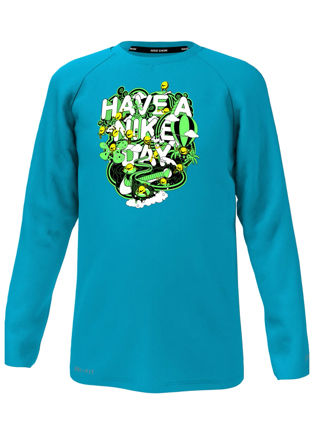 Nike Boys' Have a Nike Day Hydro Long Sleeve Rashguard (Little Kid) - Image 5