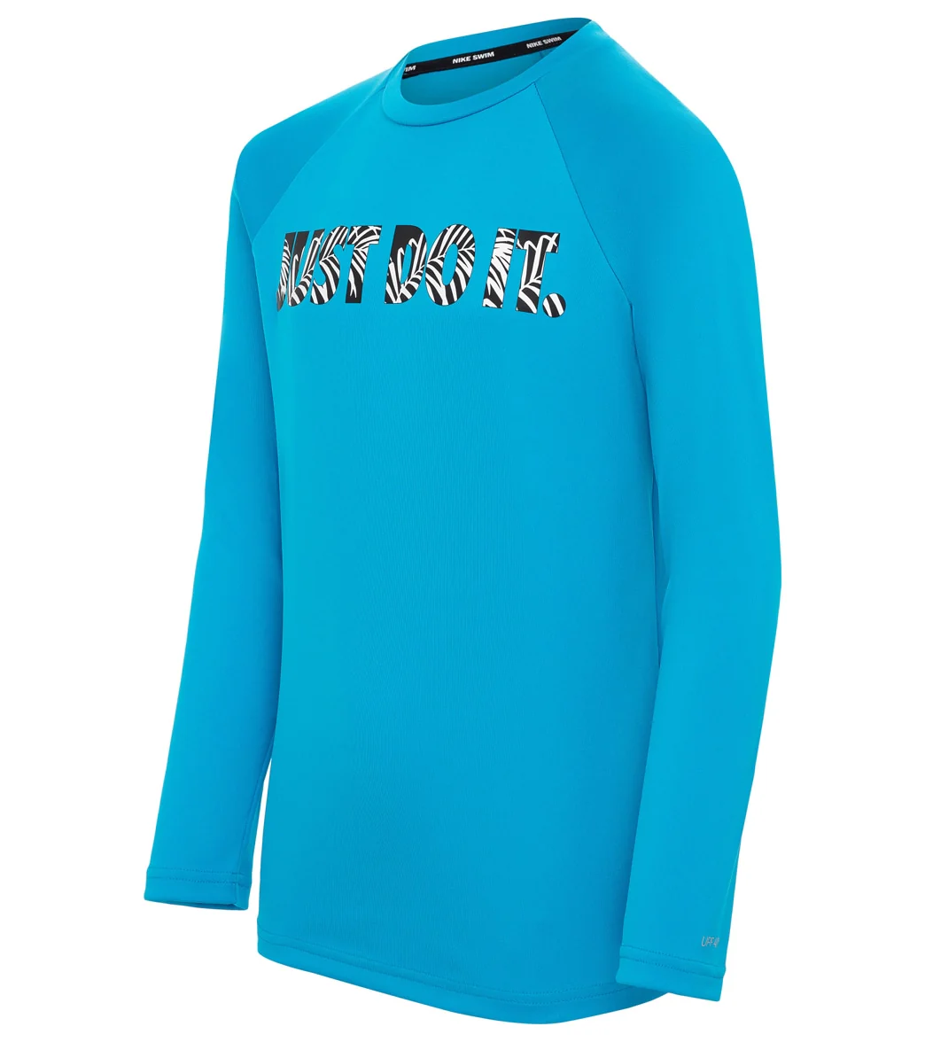 Nike Boys' JDI Tropic Long Sleeve Hydroguard (Big Kid) - Image 8