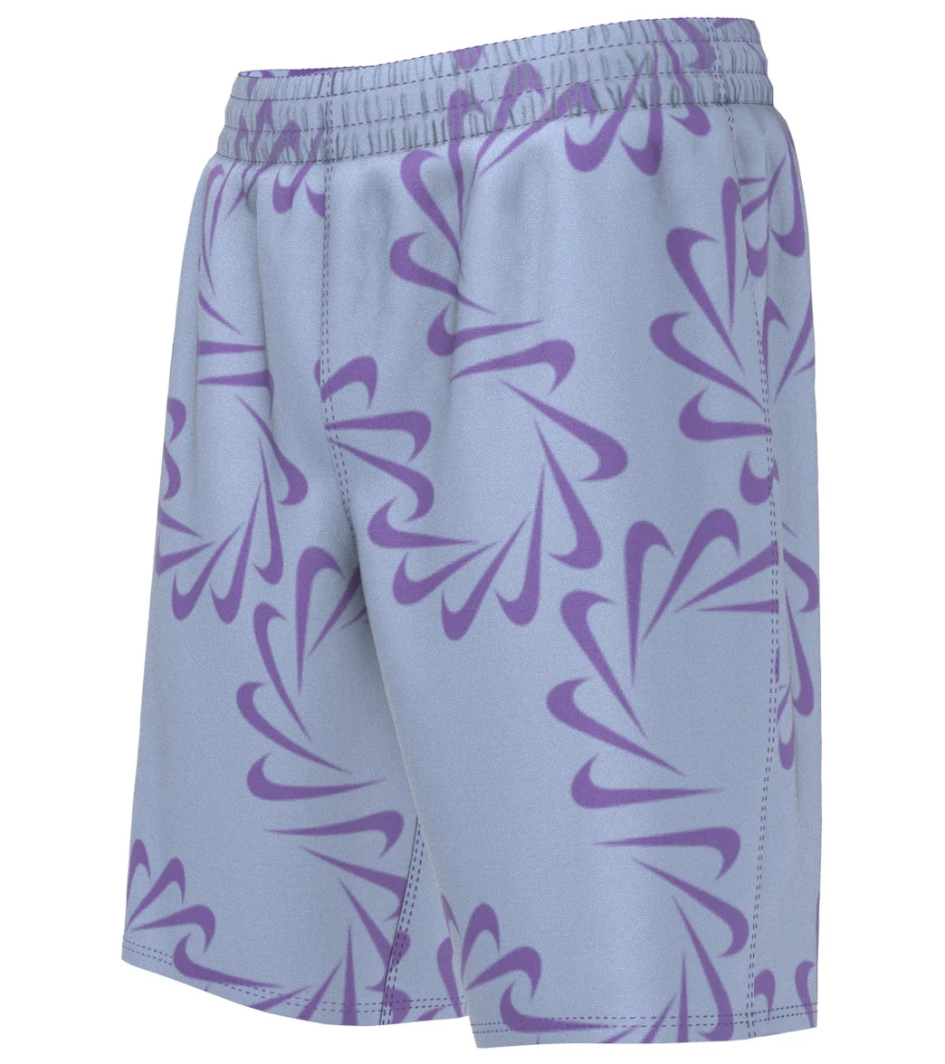 Nike Boys Mini Me Swoosh Line Swim Trunks (Big Kid) - Image 15