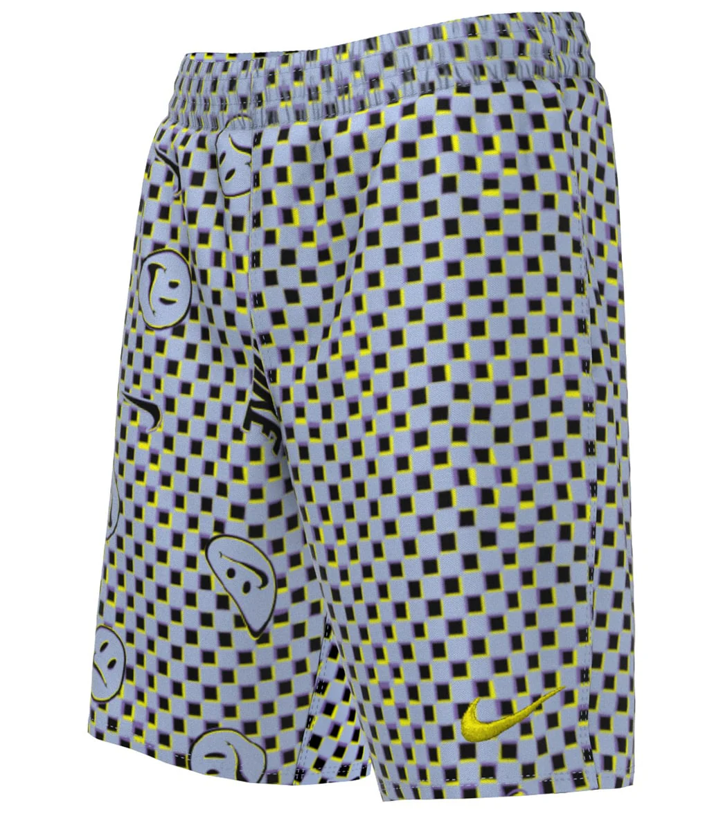 Nike Boys' Smiles Check Swim Trunks (Big Kid)