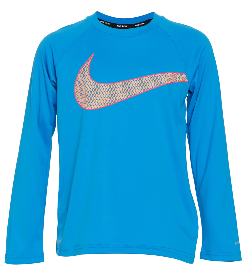 Nike Boys' Swoosh Long Sleeve Hydroguard (Big Kid) - Image 8