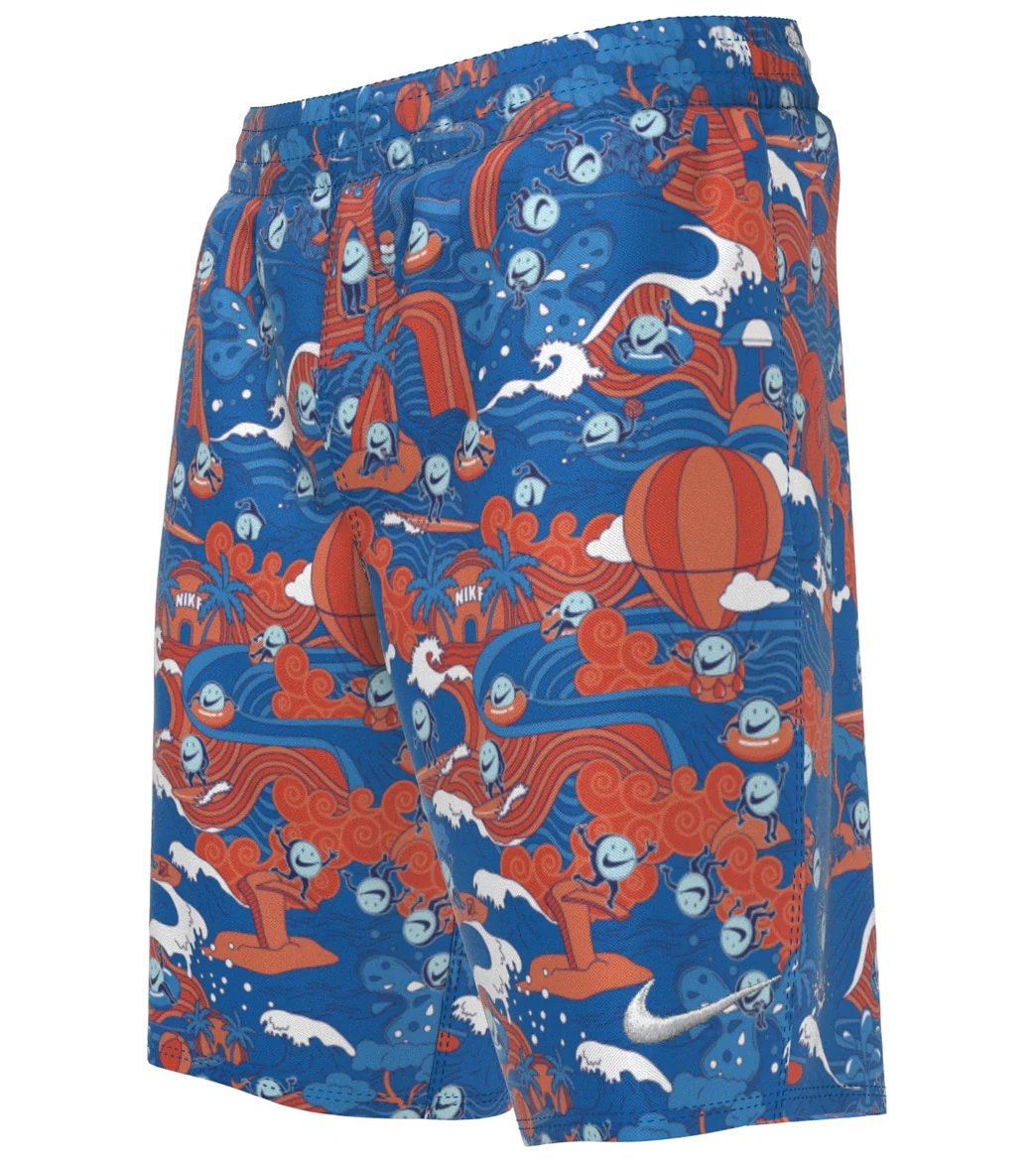 Nike Boys' Tie Dye Swoosh Swim Trunks (Big Kid) - Image 14