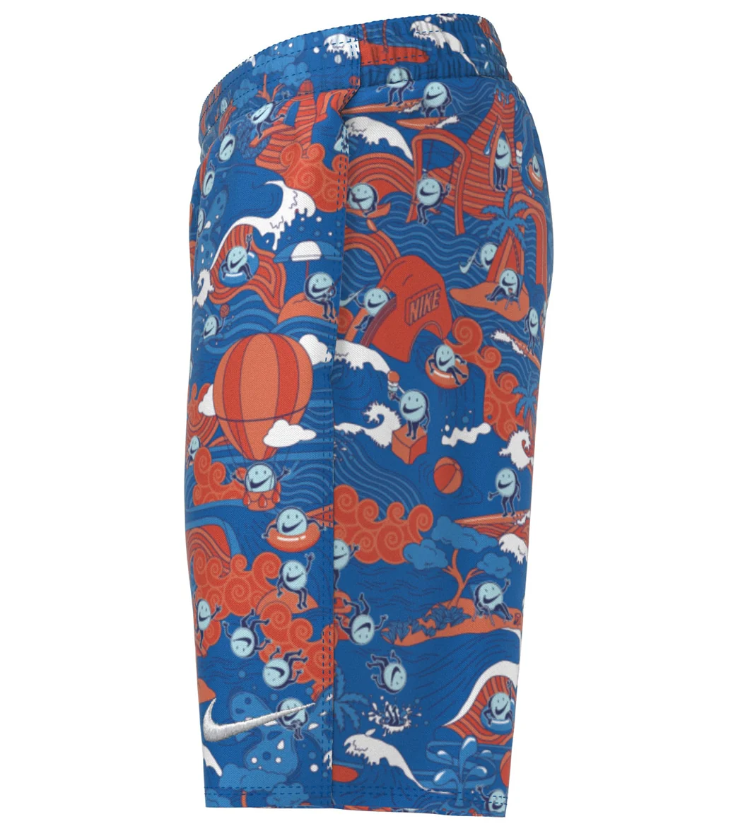 Nike Boys' Tie Dye Swoosh Swim Trunks (Big Kid) - Image 15