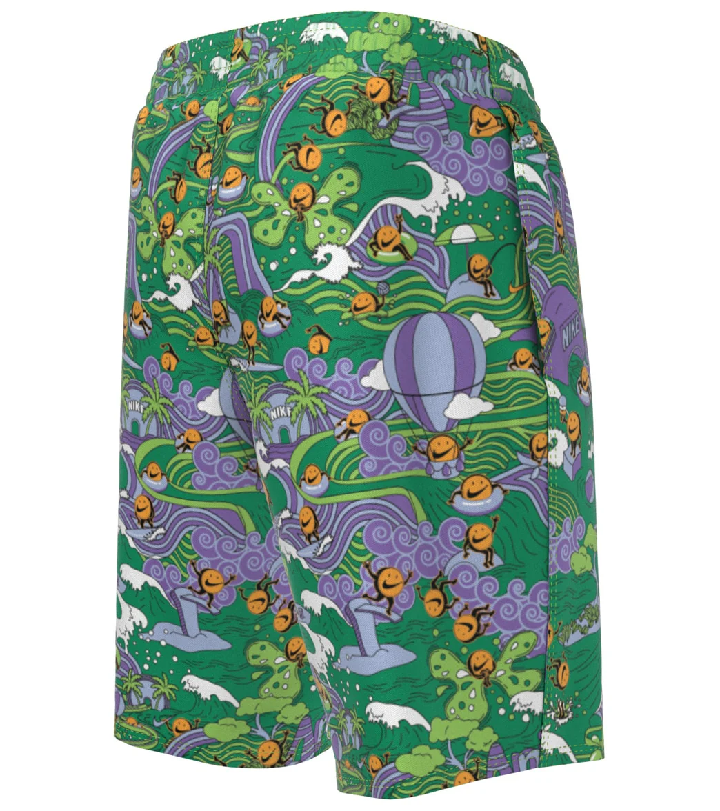 Nike Boys' Tie Dye Swoosh Swim Trunks (Big Kid) - Image 8