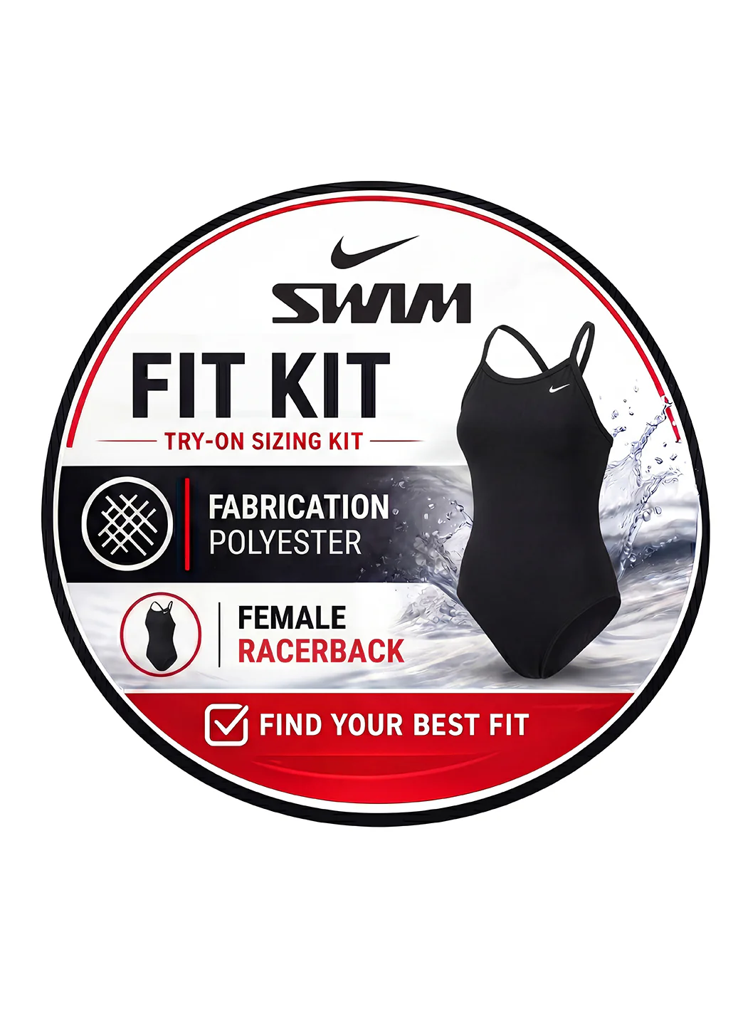 Nike Fit Kit HydraStrong Racerback One Piece Swimsuit