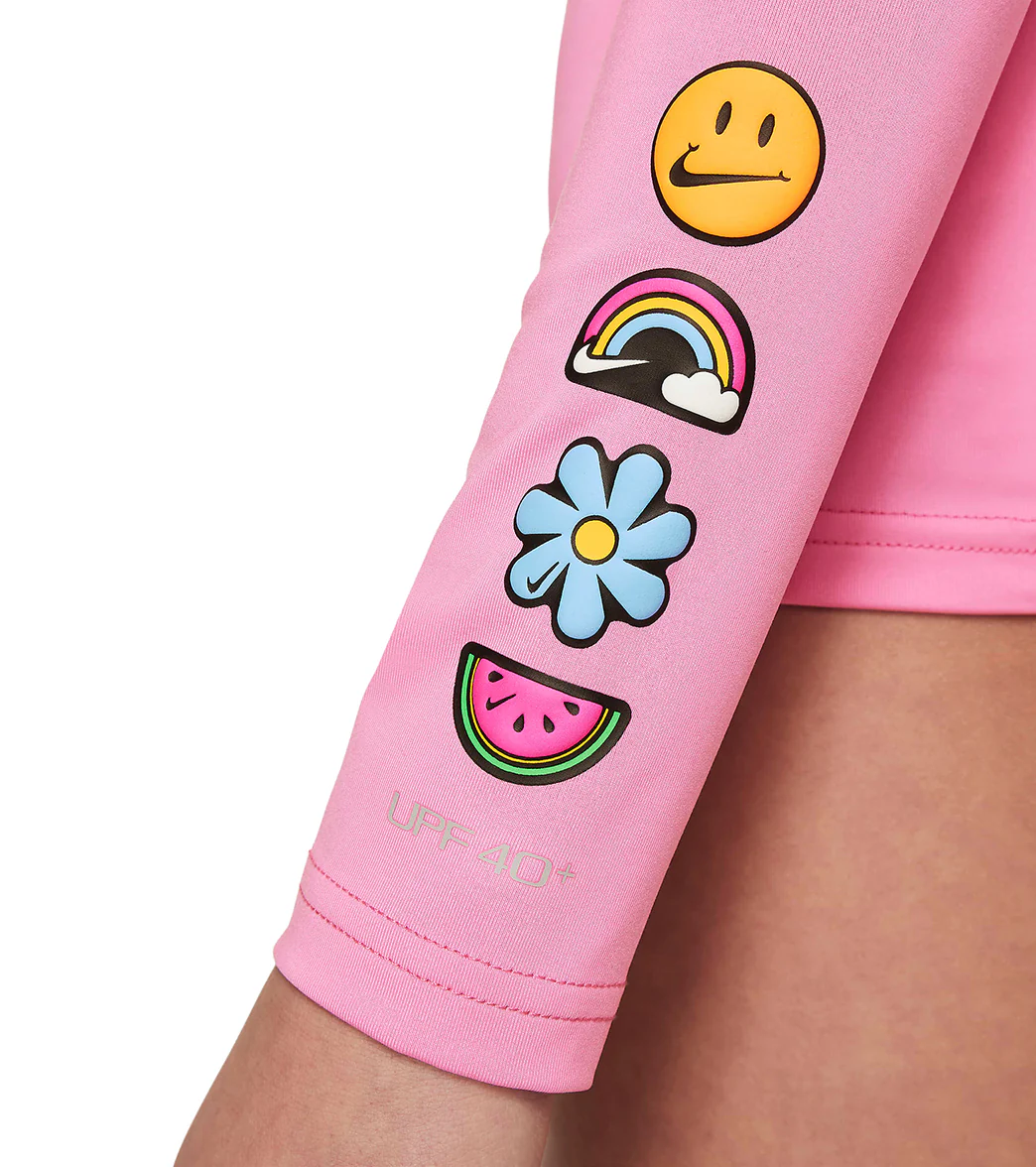 Nike Girls' Charms Long Sleeve Hydroguard (Big Kid) - Image 4