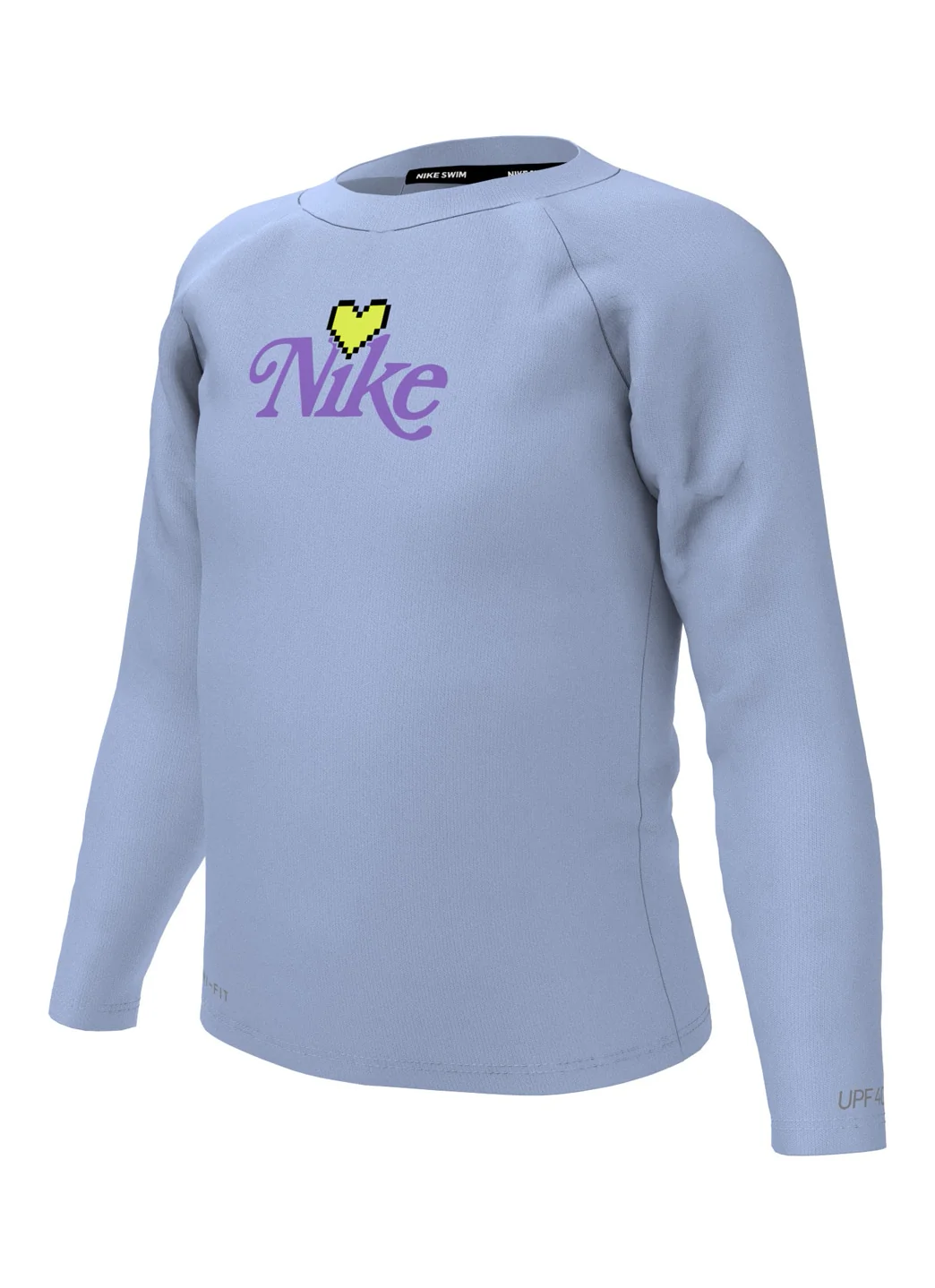 Nike Girls' Digi Heart Long Sleeve Rashguard (Little Kid) - Image 7