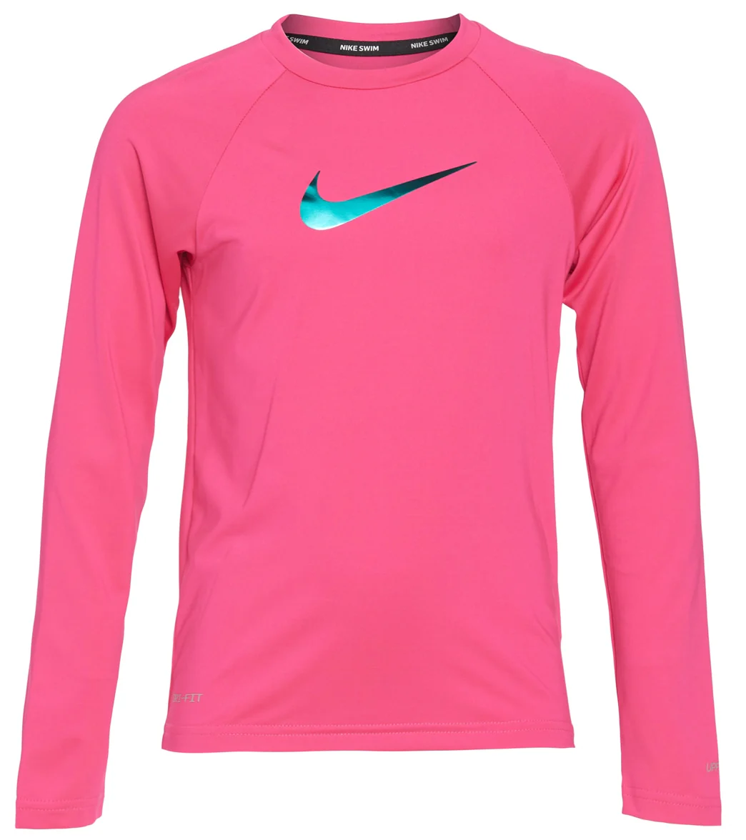 Nike Girls' Essential Long Sleeve Hydroguard (Big Kid) - Image 23