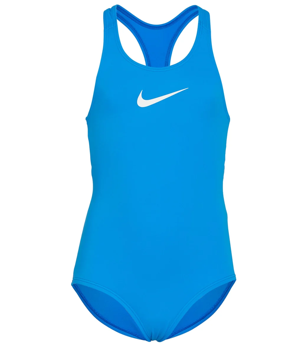Nike Girls' Essential Racerback One Piece Swimsuit (Little Kid) - Image 16