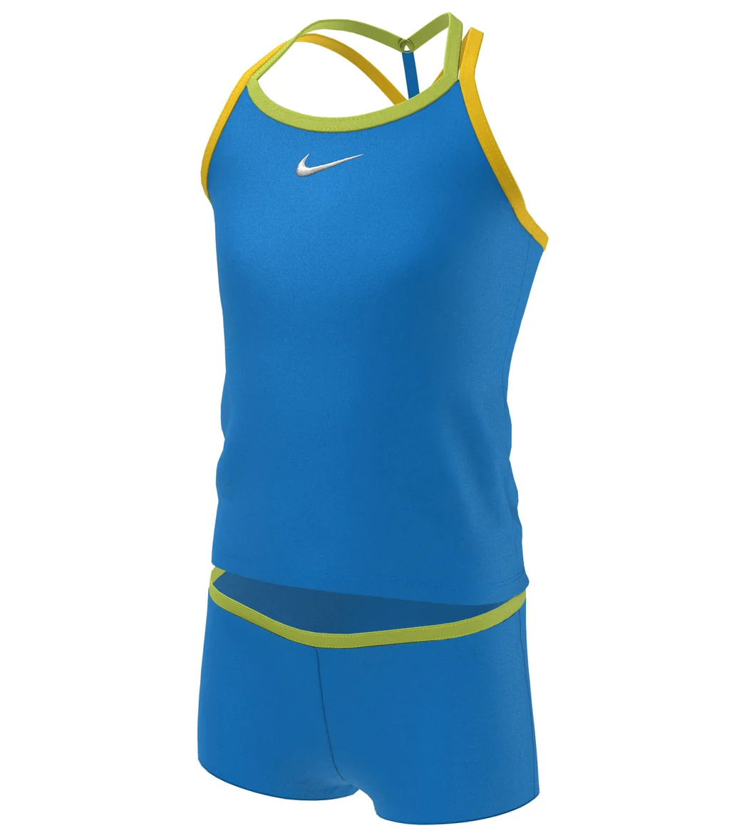 Nike Girls' Essential T-Crossback Two Piece Tankini Set (Big Kid) - Image 6