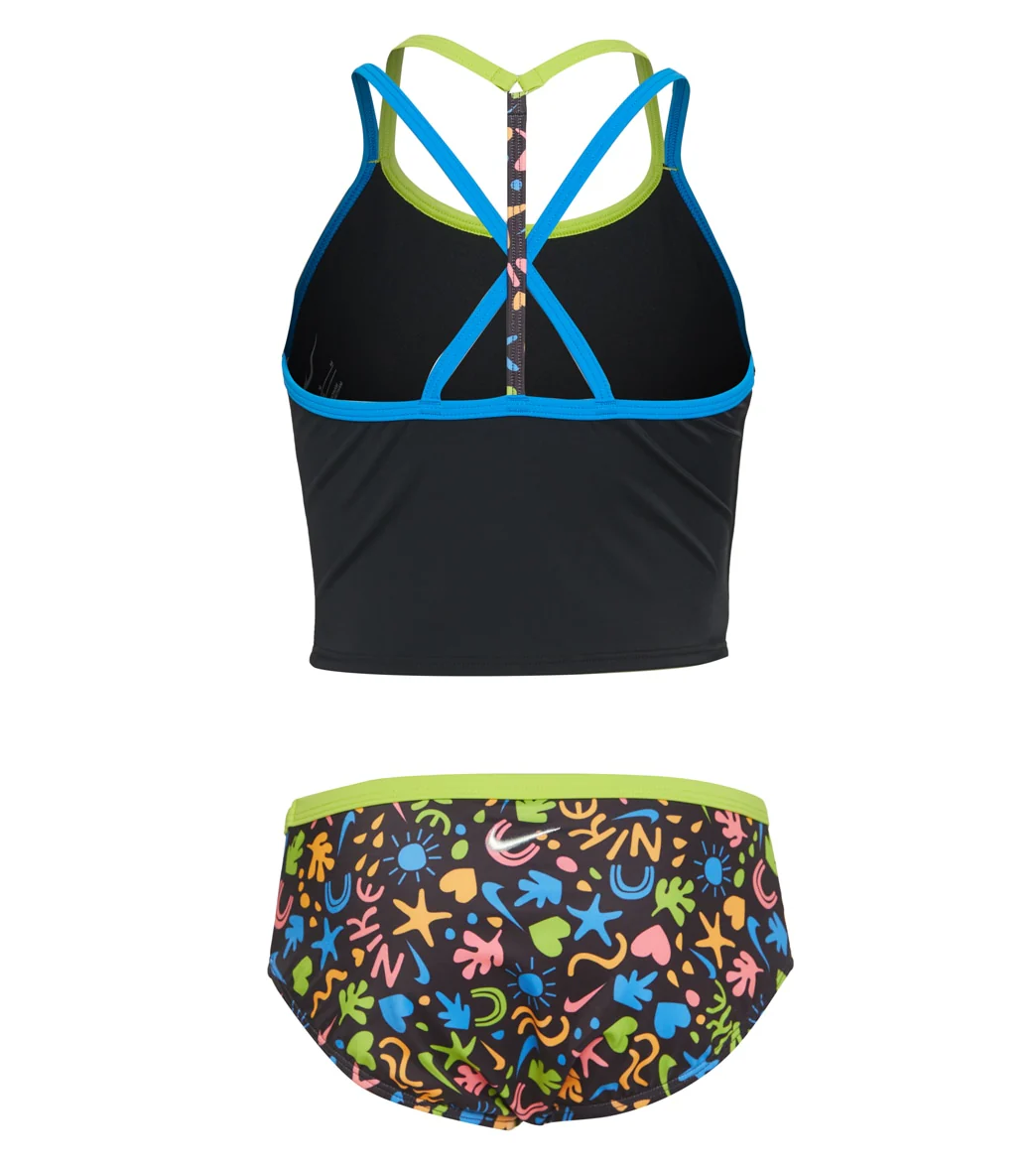 Nike Girls' Fun Forest T-Crossback Two Piece Midkini Set(Big Kid) - Image 10