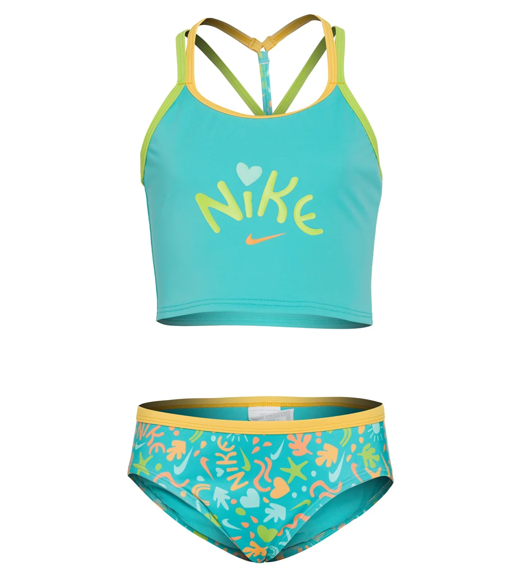 Nike Girls' Fun Forest T-Crossback Two Piece Midkini Set(Big Kid) - Image 5