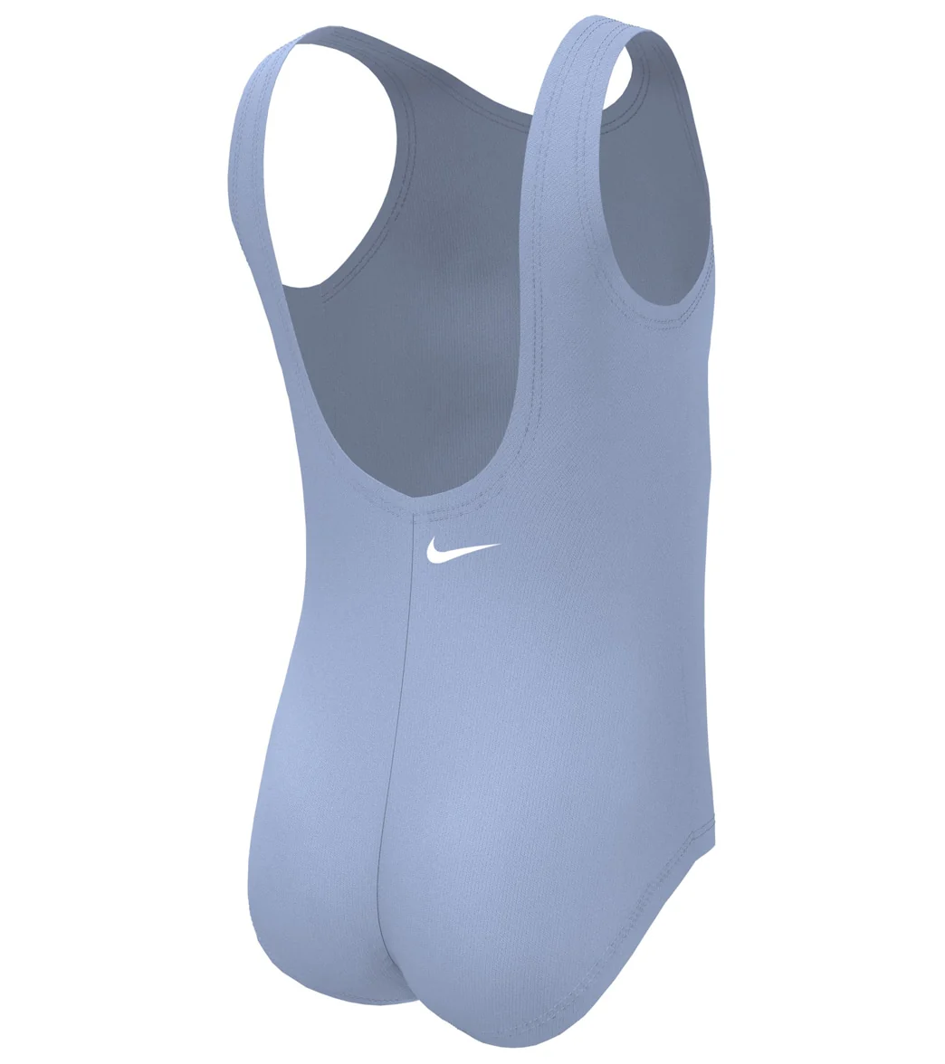Nike Girls' Multi Logo One Piece Swimsuit (Little Kid) - Image 3