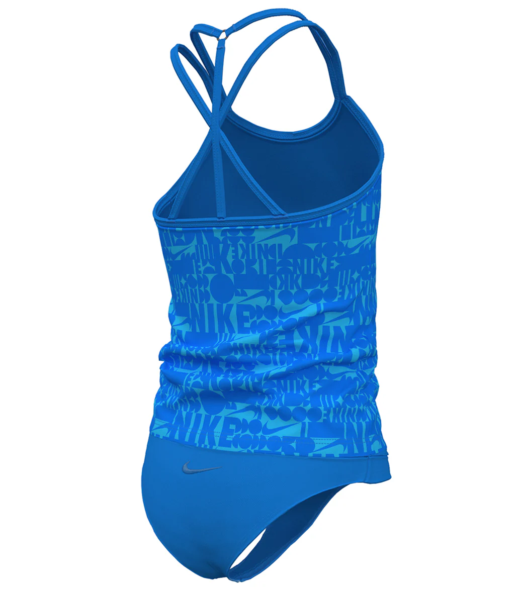 Nike Girls' Retro Flow T-Crossback Tankini Set (Big Kid) - Image 13