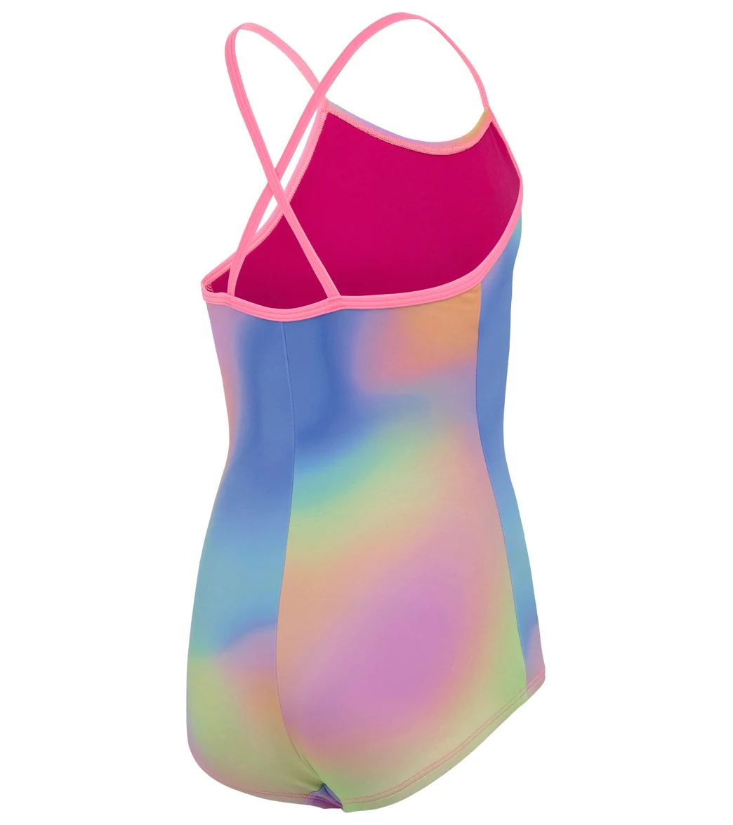 Nike Girls' Spectrum Crossback One Piece Swimsuit (Big Kid) - Image 10