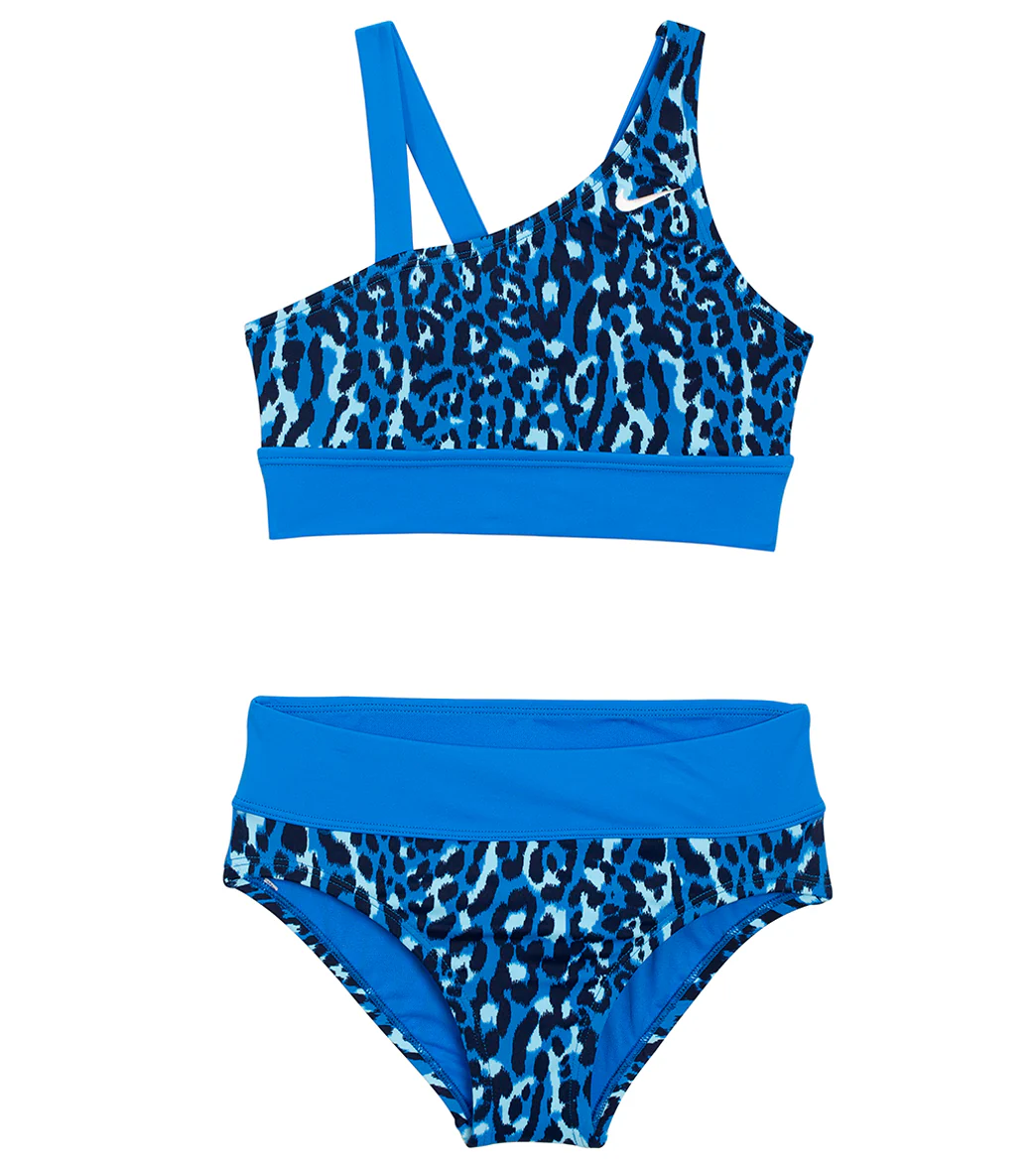 Nike Girls' Wild Asymmetrical Monokini Set (Big Kid) - Image 12