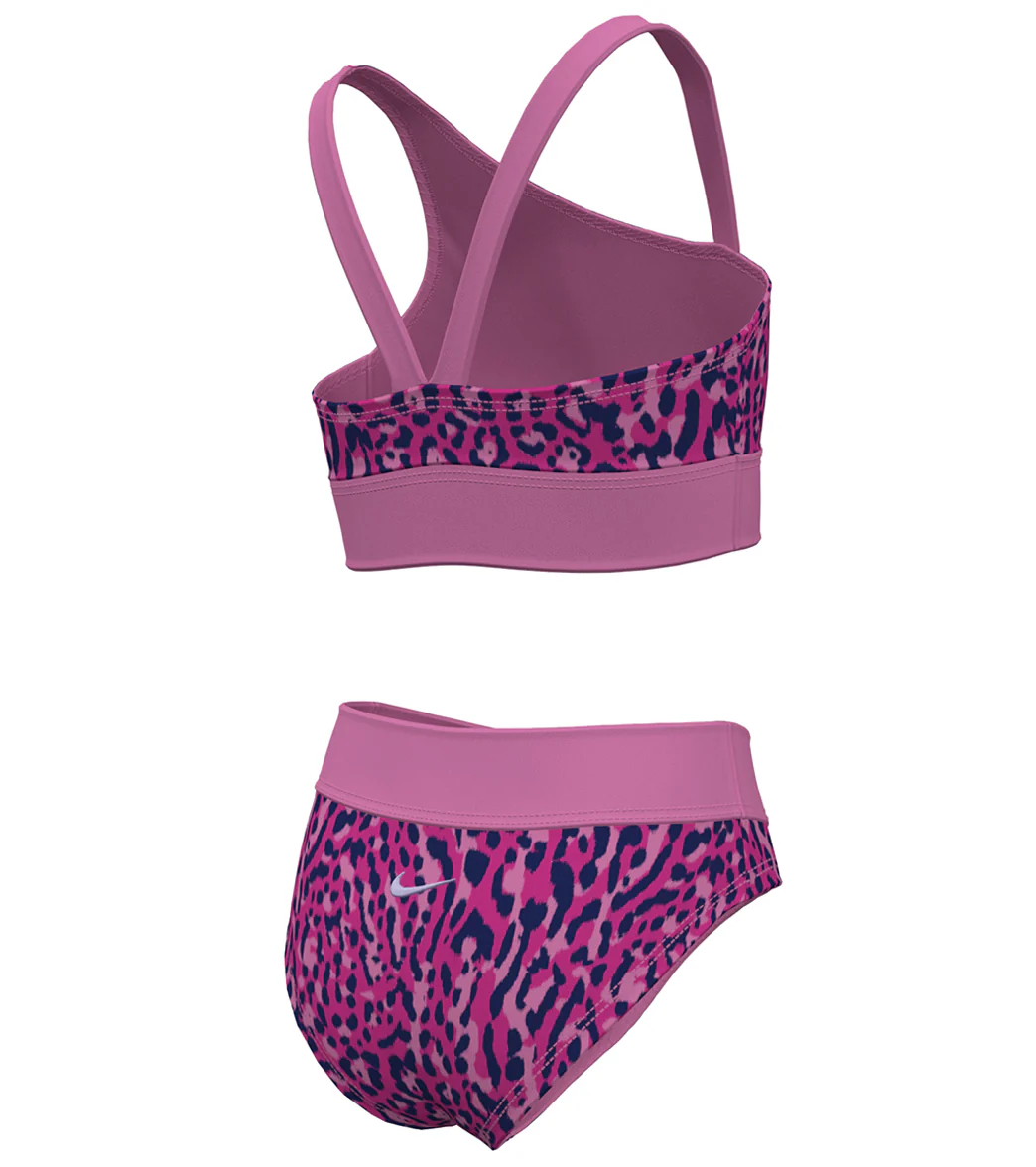Nike Girls' Wild Asymmetrical Monokini Set (Big Kid) - Image 5