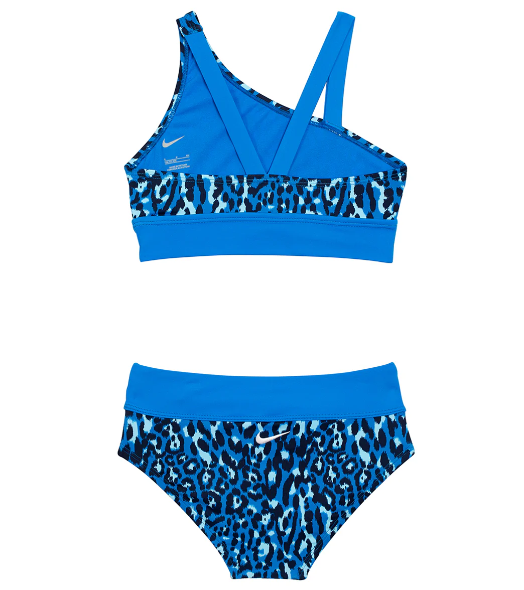 Nike Girls' Wild Asymmetrical Monokini Set (Big Kid) - Image 9