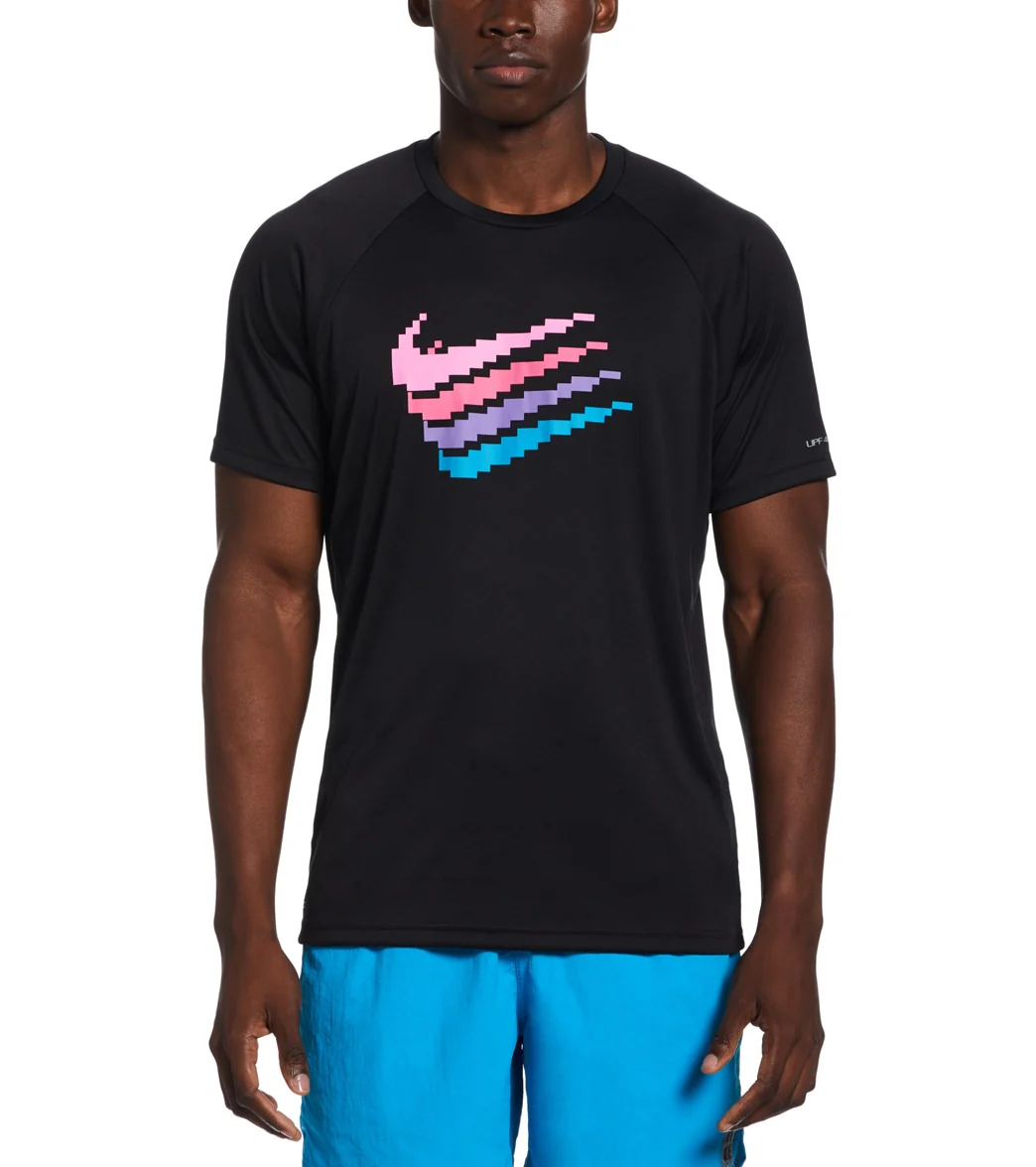 Nike Men's Digi Swoosh Short Sleeve Rash Guard - Image 7