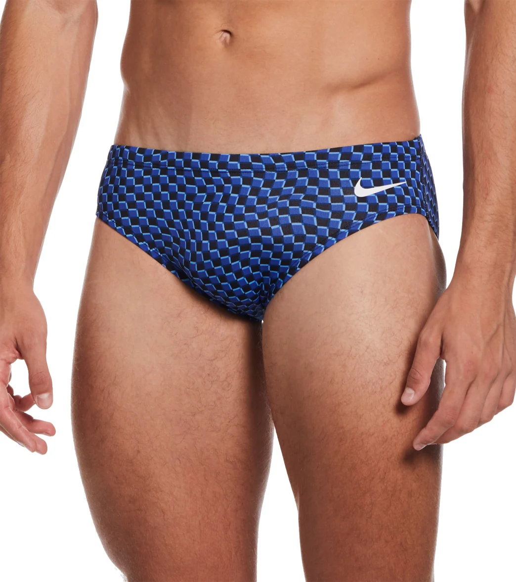 Nike Men's Drippy Check Brief Swimsuit - Image 14