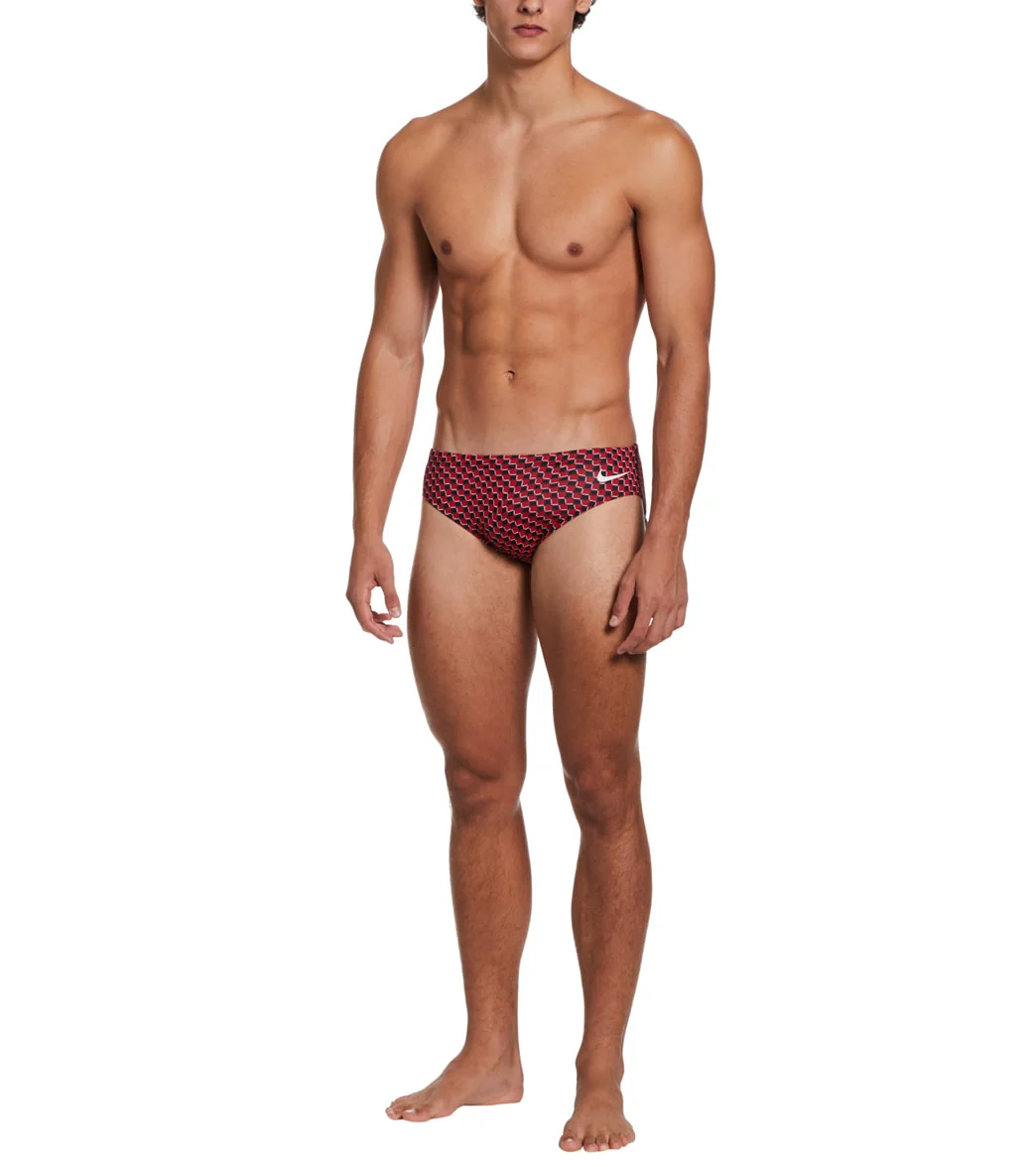 Nike Men's Drippy Check Brief Swimsuit - Image 24