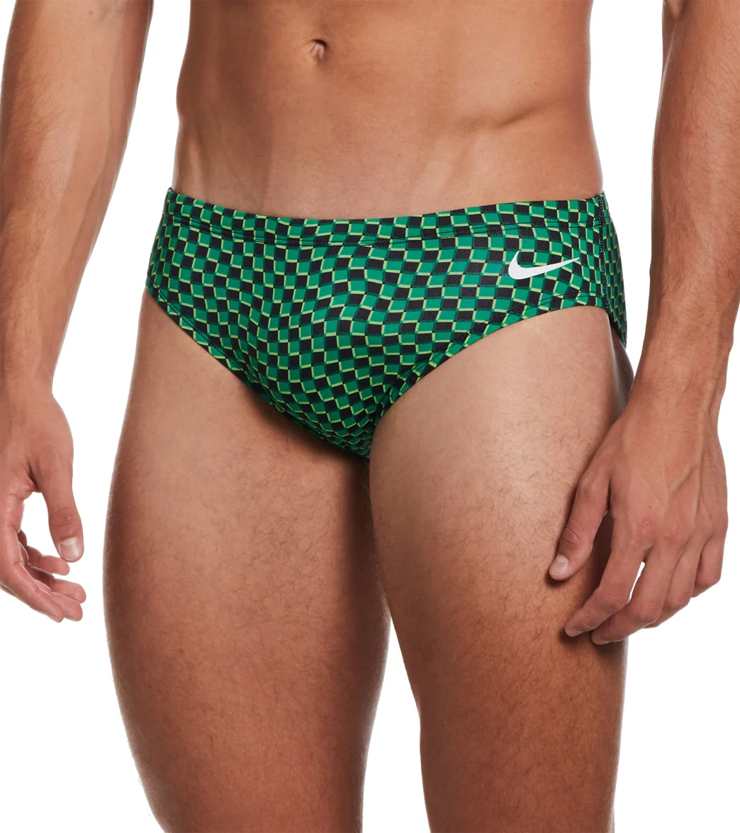 Nike Men's Drippy Check Brief Swimsuit - Image 7